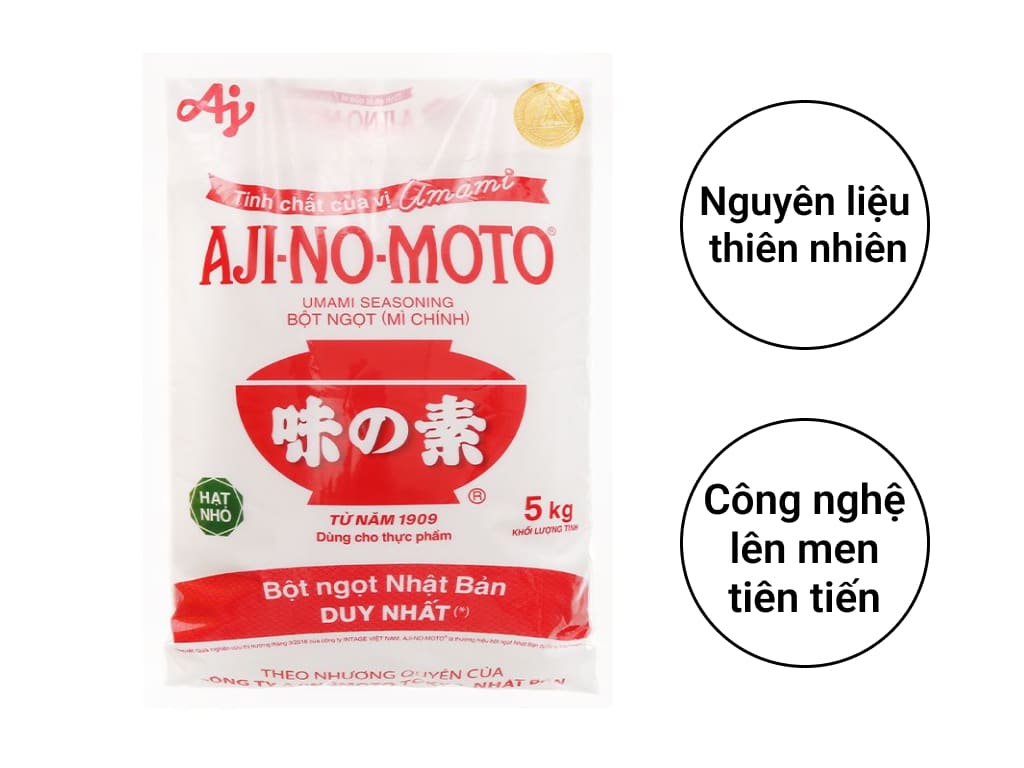 Bột Ngọt Ajinomoto bịch 5 kg Thùng 4 bịch